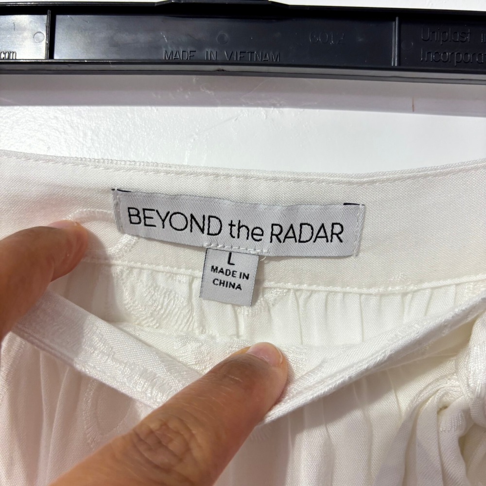 Beyond the Radar White Embroidered Eyelet Wrap Maxi Skirt Bohemian High Low - Picture 13 of 15